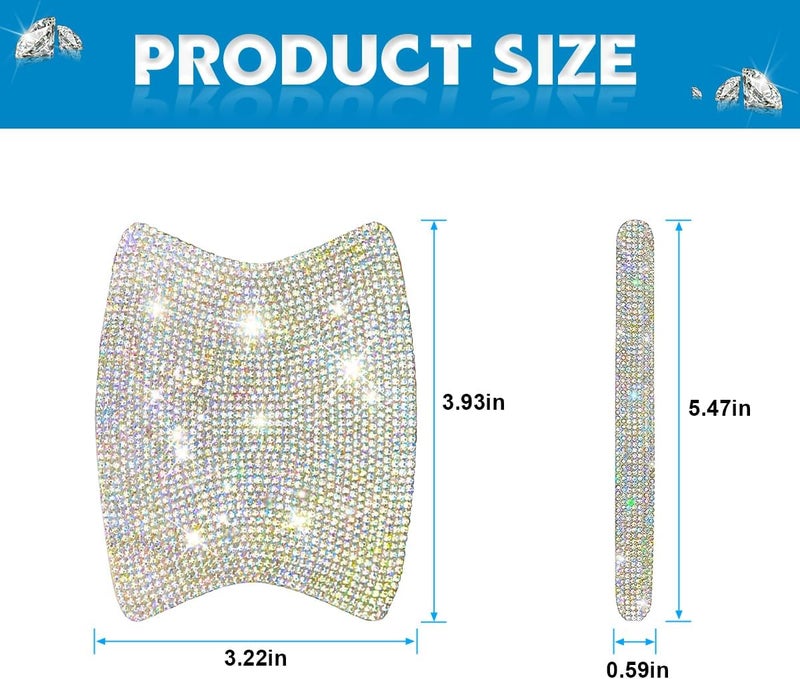 Mandark 8PCS Bling Car Door Handle Protector, Crystal Rhinestone Vehicle Door Bowl Protective Sticker, Glitter Anti-Scratch Auto Decor Decals Accessories, Universal for SUV, Sedan, Truck (Multicolor) - Image 2